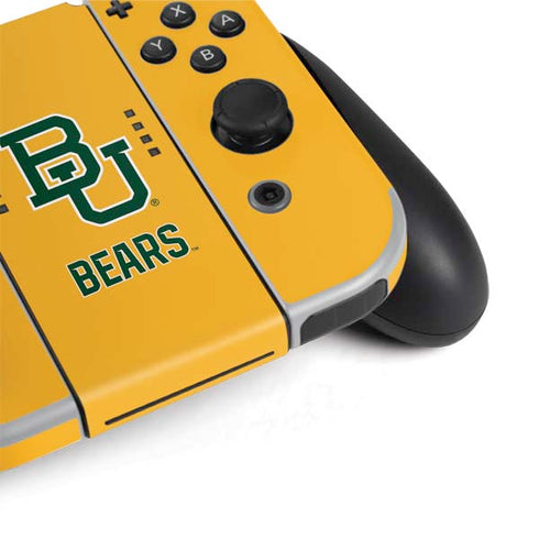 Baylor University BU Yellow Nintendo Switch OLED (2021) Skin